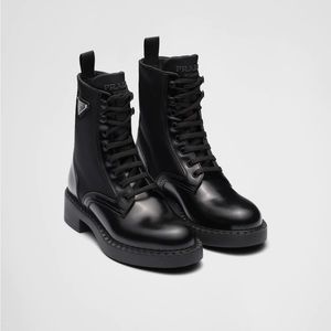 Black Prada Leather Boots